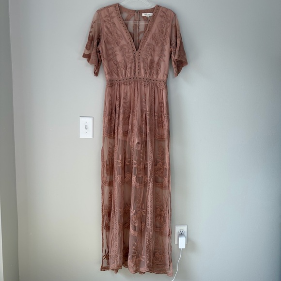 Honey Punch Lace Maxi Dress - Picture 2 of 13